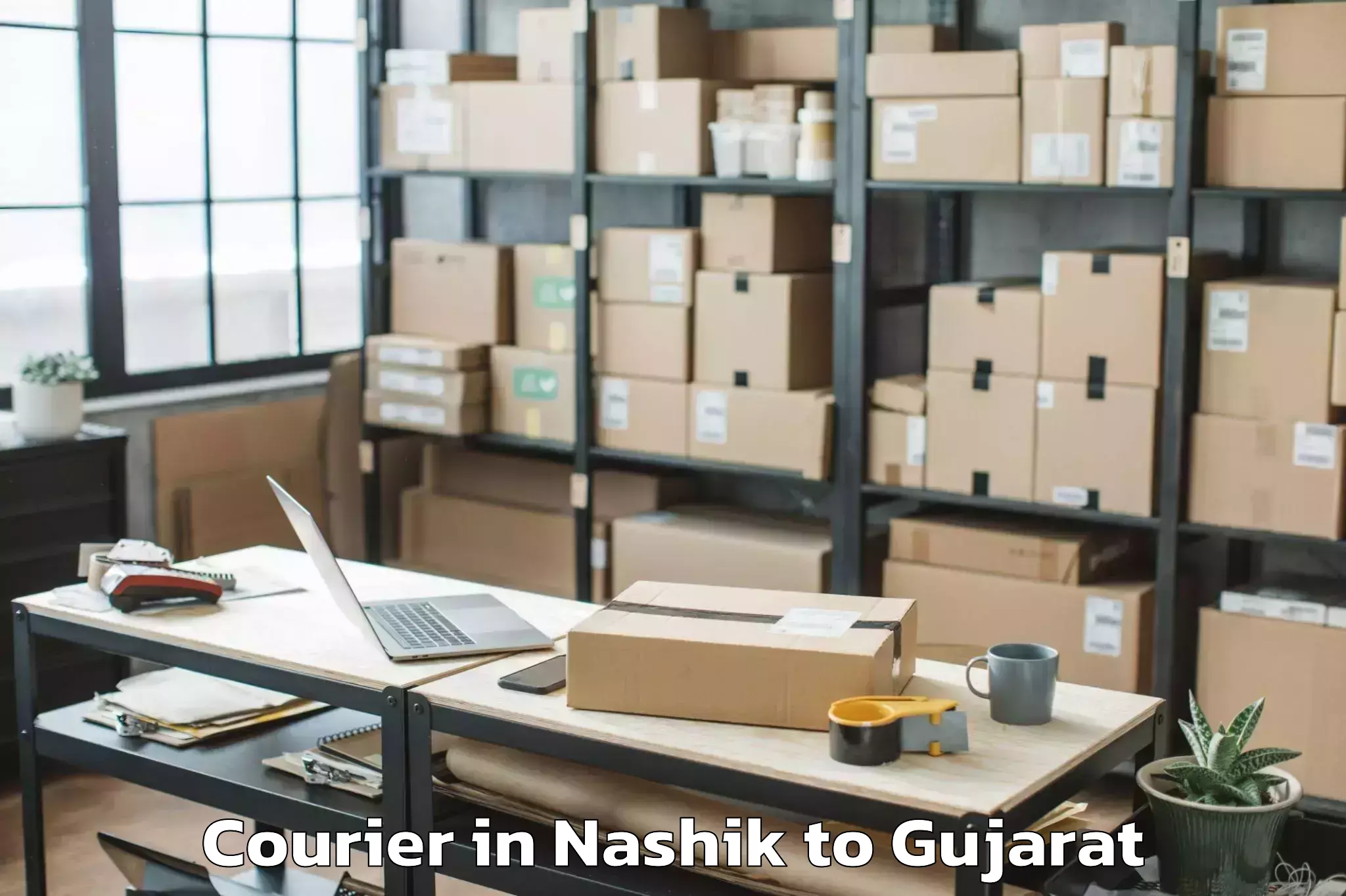 Trusted Nashik to Swarnim Gujarat Sports Univers Courier